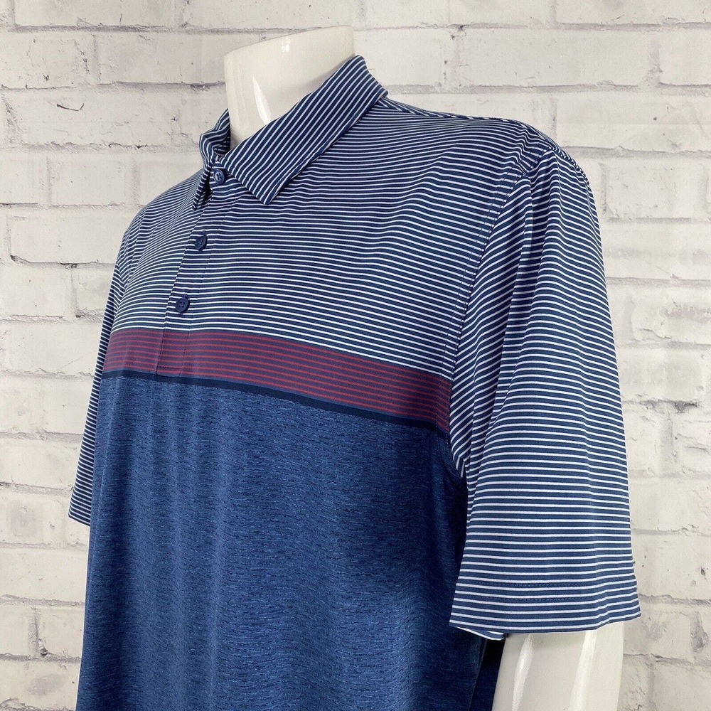 Vineyard‎ Vines Shirt Men's Extra Large XL Polo Blue Short Sleeve Performance - Picture 4 of 13